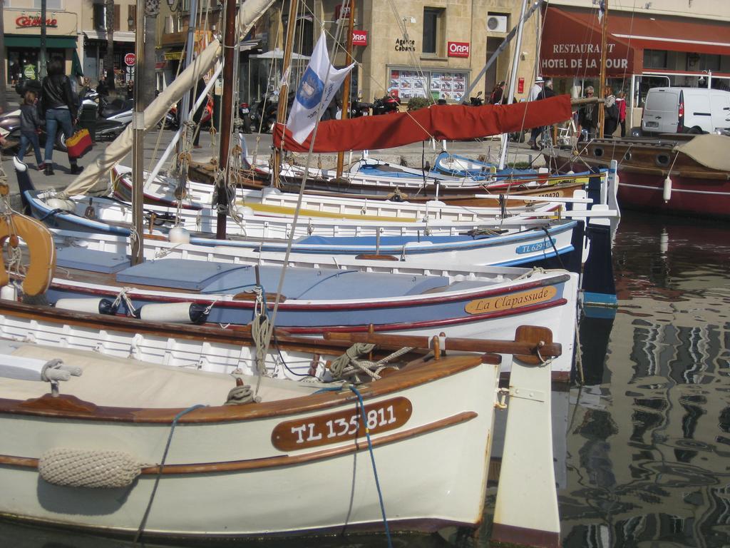 50M Plage T2 Grande Terrasse Vue Mer Climatise Piscine Chauffee, Parking Clos Gratuit Sanary-sur-Mer Exterior foto