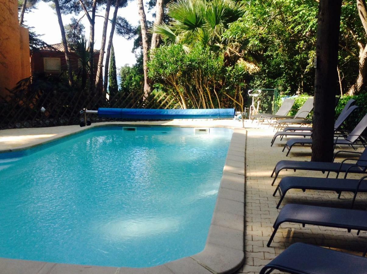 50M Plage T2 Grande Terrasse Vue Mer Climatise Piscine Chauffee, Parking Clos Gratuit Sanary-sur-Mer Exterior foto
